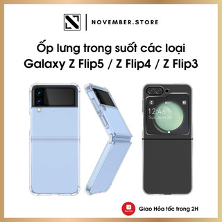 Ốp lưng Samsung Galaxy Z Flip 5 / Z Flip 4 / Z Flip 3 trong suốt các loại