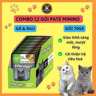 Combo 12 gói pate mèo minino gói 70g
