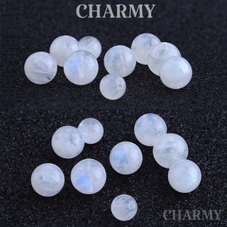 Hạt Đá Mặt Trăng Moonstone phụ kiện làm vòng đá phong thủy - Charmy