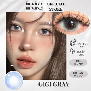 Kính áp tròng cao cấp IRIS Gigi Gray Lens +Tặng kèm khay dụng cụ | Có độ cận từ 0 - 6 độ