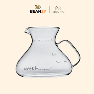 Bình đựng cà phê MUVNA 450ml dáng cổ lọ chất liệu thủy tinh