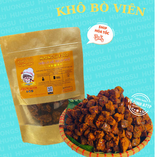 Khô Bò Viên Xuất Khẩu 300G Khô Viên Bò 100% Thịt Bò Tây Nguyên Không Chất Bảo Quản Đảm Thơm Ngon Đậm Vị HươngSu Food