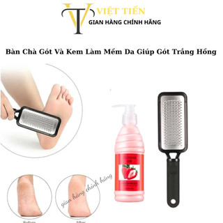 Bàn Chà Gót Và Kem Làm Mềm Chân I Loại Bỏ Da Chết, Chăm Sóc Bàn Chân Mịn Màng, Trắng Hồng