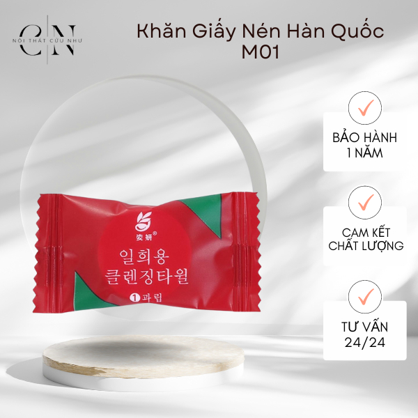 Khăn Nén Du Lịch, Khăn Giấy Nén Hàn Quốc M01