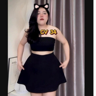 Chân Váy A Có Túi Quần Bigsize Dáng Quả Táo, Tam Giác Ngược (Có Lót Quần) CV34