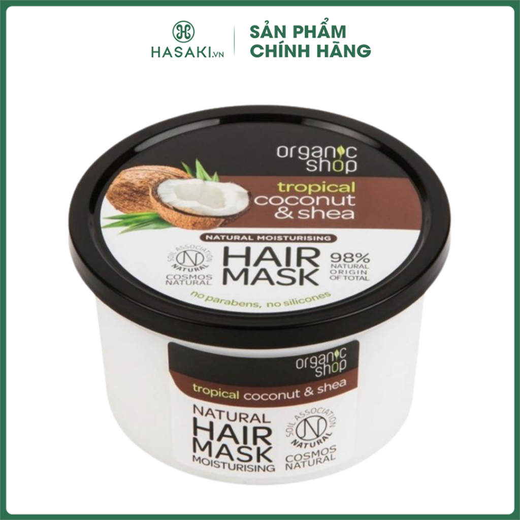Kem Ủ Tóc Organic Shop Hair Mask 250ml Hasaki Sản Phẩm Chính Hãng
