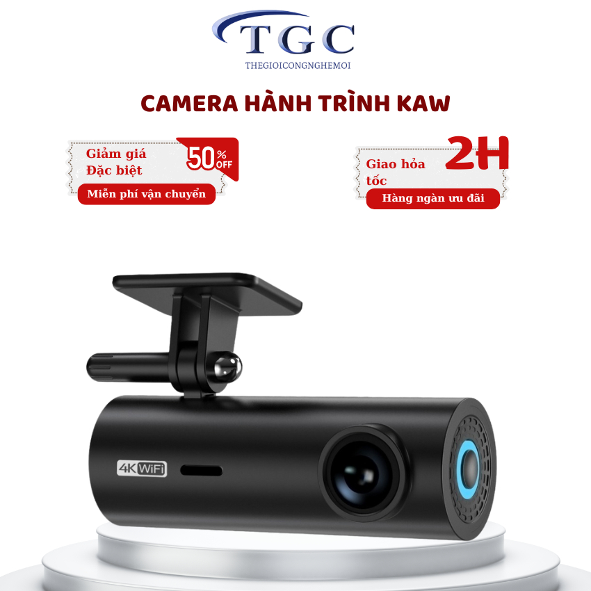 Camera hành trình 4K WiFi không màn hình 2160P HD tầm nhìn ban đêm 3M keo Dash Cam | BigBuy360 - bigbuy360.vn