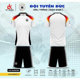 Bộ quần áo đá banh đội tuyển đức trắng