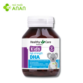 Heathy Care Kids High Strength DHA tăng sức đề kháng, tốt cho não bộ và mắt - Lọ 60 viên