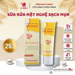 Sữa rửa mặt nghệ Sao Thái Dương 90g - Sạch mụn, ngừa vết thâm - HÀNG CHÍNH HÃNG