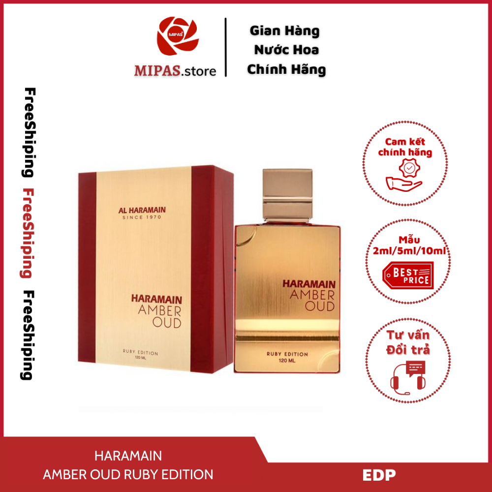 Chiết nước hoa unisex Haramain Ruby Edition, nước hoa chính hãng, mùi hương ngọt ngọt tựa như 540 đẳng cấp, giá rẻ