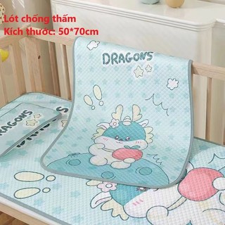 Lót chống thấm điều hòa cho bé, lót chống thấm 4D cho bé sơ sinh, thảm lót chống thấm Cao Cấp
