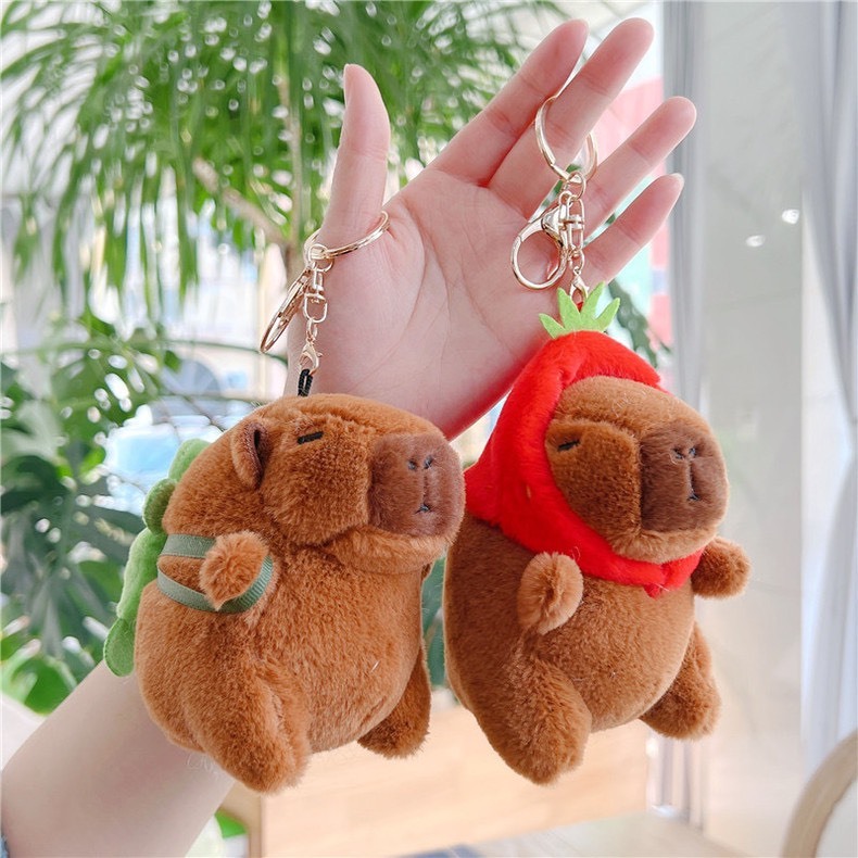 THÚ BÔNG MÓC KHOÁ  CÁO LINABELLE, THỎ STELLA, GẤU SHELLIE ĐÁNG YÊU