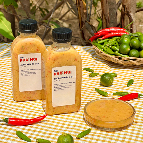 Combo 2 Chai Muối Chấm Ớt Xiêm - Tiệm Phố Núi