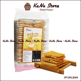 Bánh quy giòn rụm kẹp phomai sữa hãng TECHI Đài Loan 600g