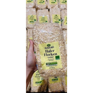 Yến mạch Đức Hafer Flocken Cán vỡ và Cán Mỏng Gói 500g- Date luôn mới