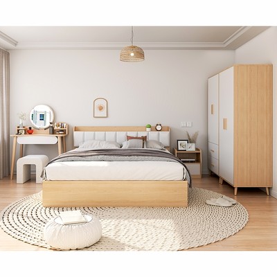 Combo giường + tủ quần áo + bàn trang điểm + ghế bàn trang điểm tặng tab đầu giường miễn phí vận chuyển concept 01