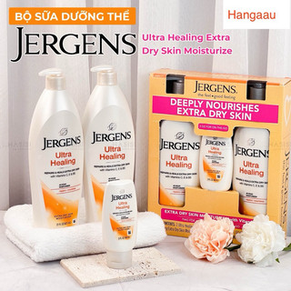 Bộ sữa dưỡng thể dành cho da khô jergens ultra healing