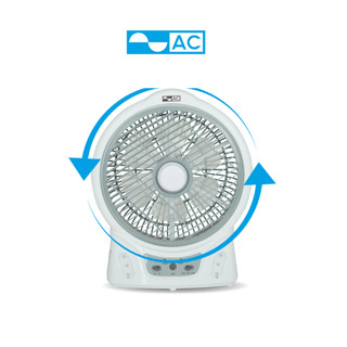 Quạt sạc tích điện dạng hộp ac arf03d106 có đèn led