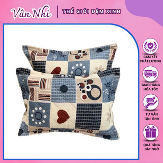 Vỏ gối trần bông polly cotton cao cấp, vỏ gối trần bông thấm hút mồ hôi