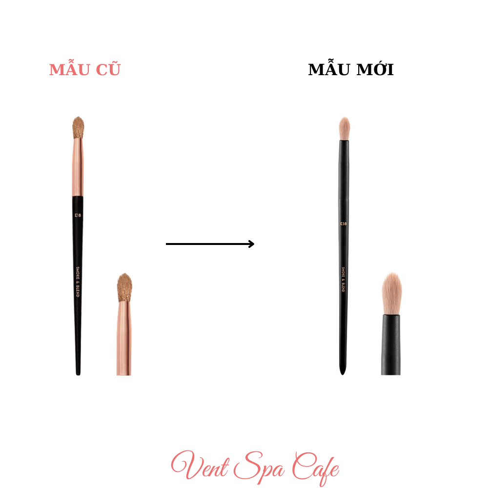 CỌ TÁN PHẤN MẮT SMOKY - E18-Y24 (mẫu mới ) / Cọ Tán Phấn Mắt Mosky Vacosi E18