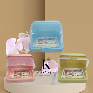 Khay úp ly, cốc, úp bình sữa có nắp đậy nhựa Việt Nhật, Khay úp cốc có nắp đậy kín chống bụi