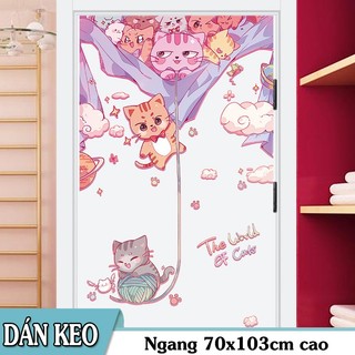 Decal trang trí tường - Những chú mèo tinh nghịch