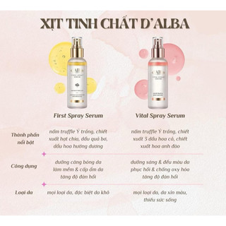 Xịt khoáng Serum D’alba
