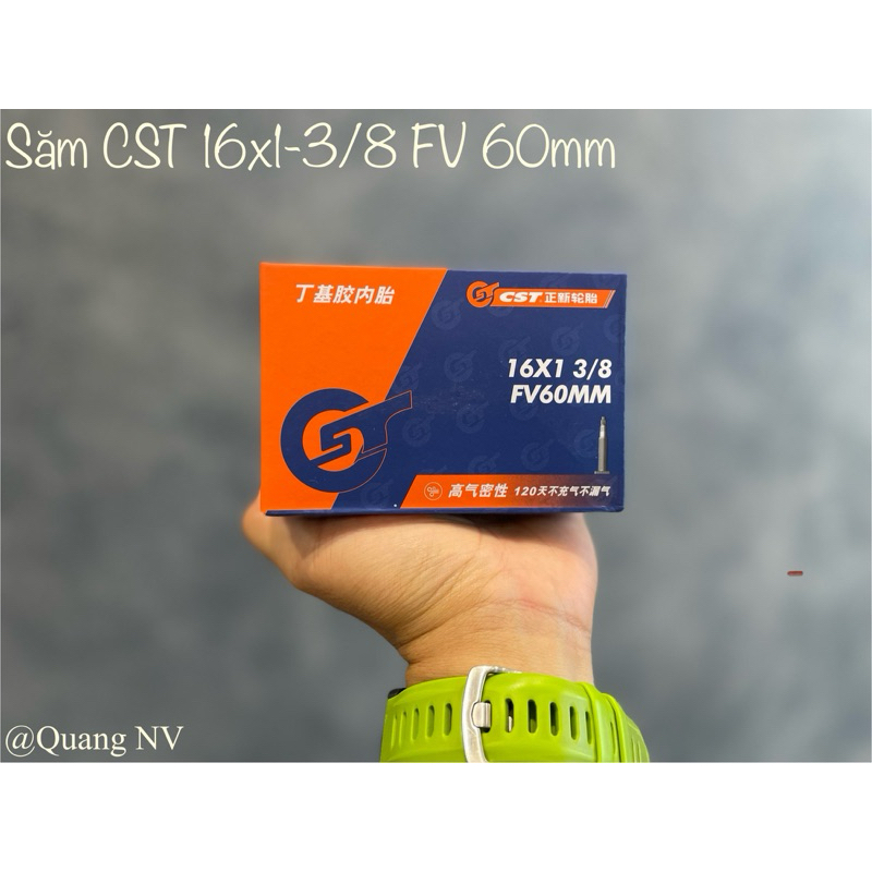 Săm (ruột) xe đạp CST 16(349)x1-3/8 FV 60mm