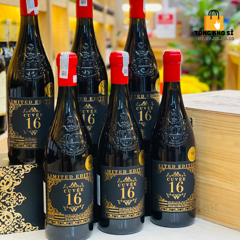 Rượu Vang Nhập Khẩu, Rượu Vang Đỏ Ý Cuvee 16 Limited Edition