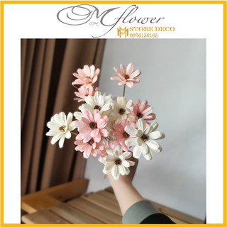 Hoa khô handmade Cúc Hoạ Mi khô phụ kiện cắm hoa phong cách Bắc Âu vintage