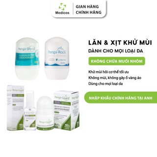 Lăn Khử Mùi Perspi Guard / Shield / Rock Giúp Giảm Mùi & Mồ Hôi Hiệu Quả Lên Đến 5 Ngày