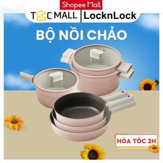 Bộ Chảo Nồi Quánh Chống Dính Bếp Từ Cao Cấp LocknLock Suit IH Cute Size To 18 20 24 26 cm T2C Mall