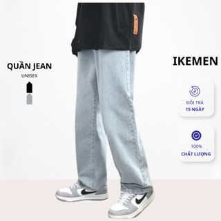 Quần jean baggy nam, quần baggy nam ống suông rộng co giãn 4 chiều Ulzzang thời trang Ikemen - JBG04