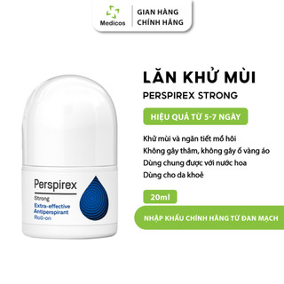 Lăn Khử Mùi Perspirex Strong Antiperspirant RollOn Chính Hãng - Dành Cho Da Khoẻ