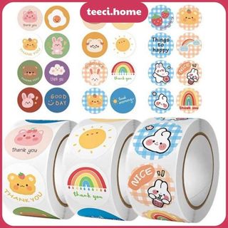 Cuộn Sticker Dán Băng Keo Dính Washi Tape Icon Xinh Xắn Trang Trí Sổ Tay Nhật Kí Khay Đựng Bút Niêm Phong Thư Y021