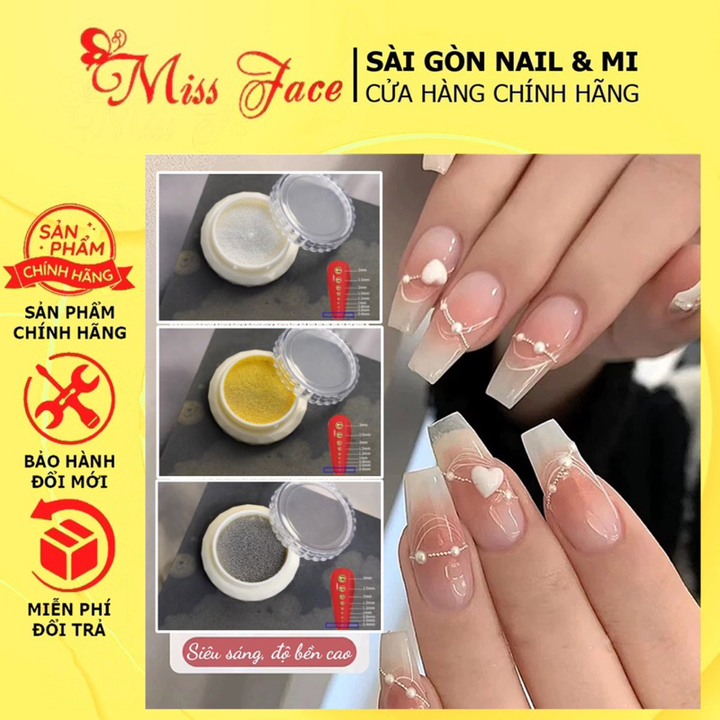 (SALE GIA SOC) Bi sắt mini 0,4mm trang trí móng-bi sắt size nhỏ mini đính kết sợi bi gắn móng cực xi