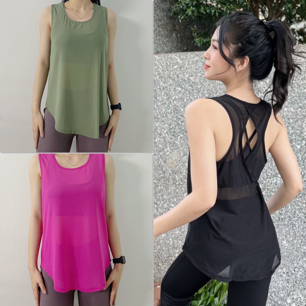 Áo Lưới Tập Gym ,Áo Lưới Thể Thao, Chạy Bộ, Vải Lưới Thông Thoáng, Áo Tank Lưới Khoác Ngoài Nữ-(T02) | BigBuy360 - bigbuy360.vn