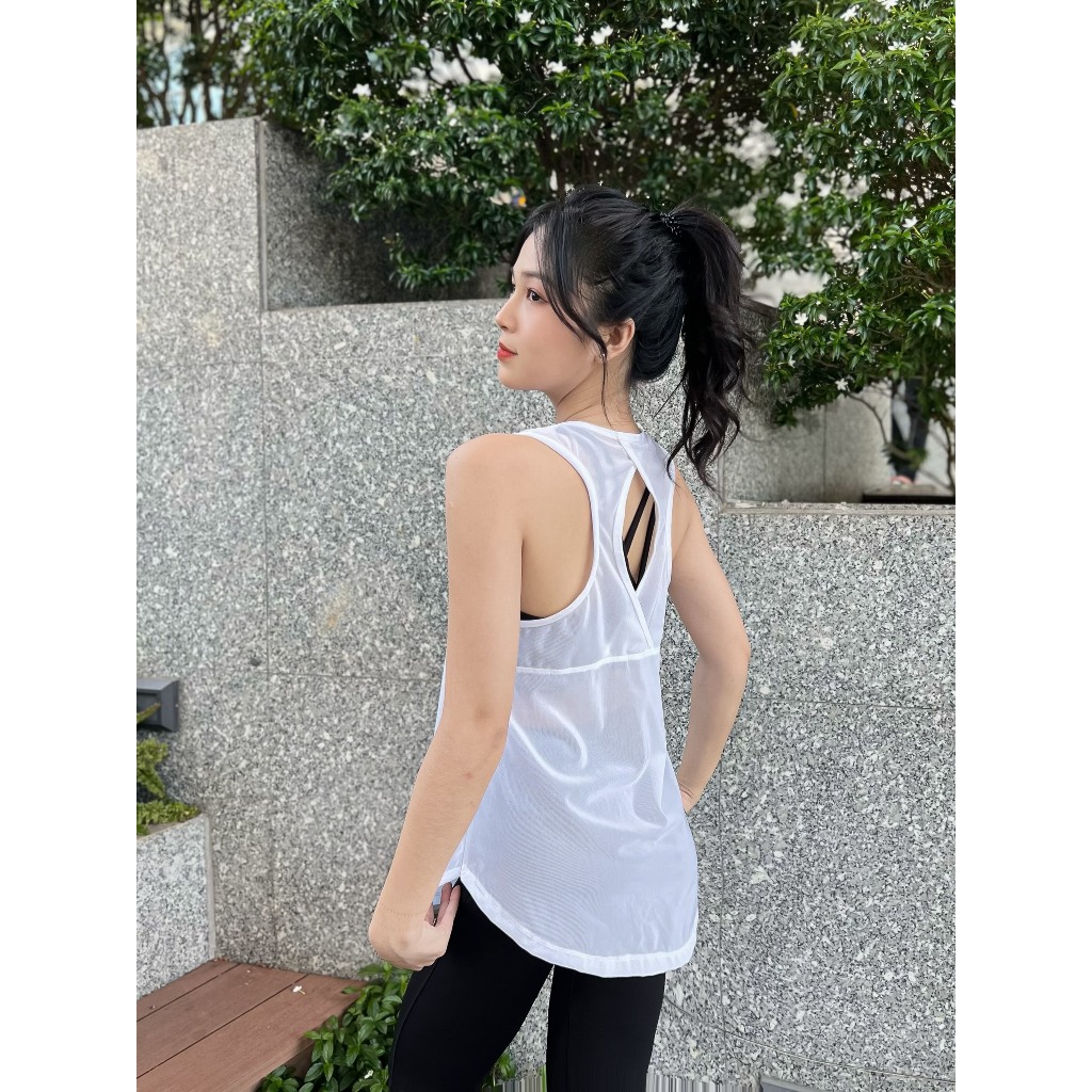 Áo Lưới Tập Gym ,Áo Lưới Thể Thao, Chạy Bộ, Vải Lưới Thông Thoáng, Áo Tank Lưới Khoác Ngoài Nữ-(T02) | BigBuy360 - bigbuy360.vn