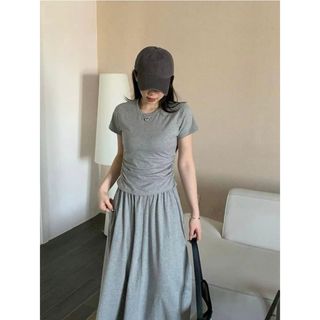 Set áo thun nhún + cv dài 603