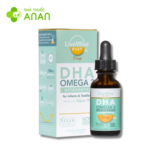DHA Omega-3 dạng giọt LiveWise Baby vị cam 30ml (0 - 2 years)