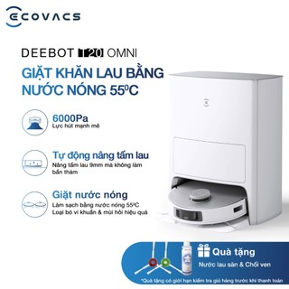 Robot hút bụi lau nhà Ecovacs Deebot T20 Omni _Tự động giặt giẻ_ Tự động đổ rác_ Bản quốc tế DLX23 _ Hàng Chính Hãng