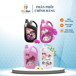 Combo Tiết Kiệm 4 Can Nước Giặt O'well Hương Đam Mê, Ngàn Hoa, Sắc Xuân, Gió Biển