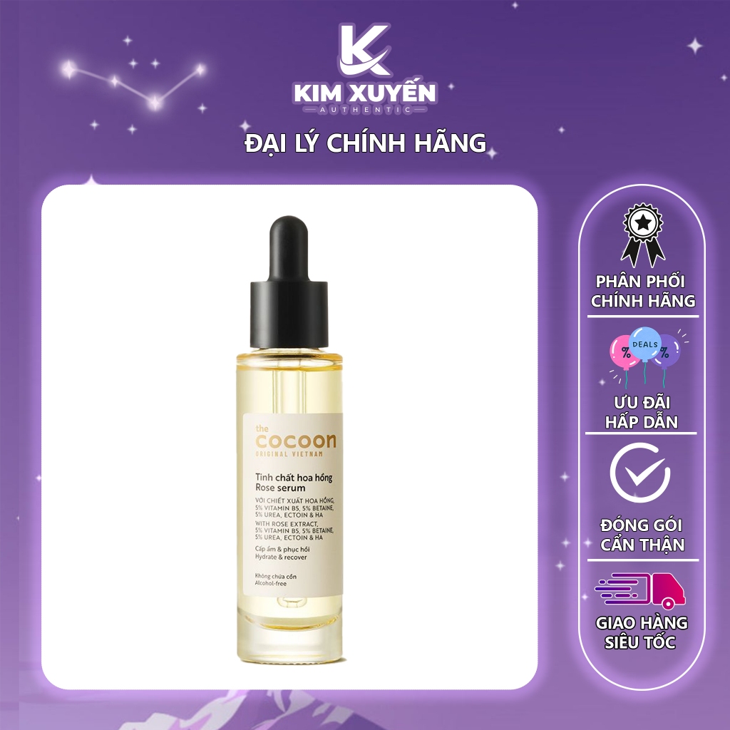 Serum Tinh Chất Hoa Hồng Cocoon 30Ml