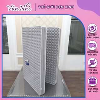 Đệm Bông Ép Kim Cương Trần Bông Kháng Khuẩn Vỏ Gấm Dày Gấp 2 Mảnh Cực Kỳ Êm Ái Dày Dặn (Chọn Màu Ngẫu Nhiên)