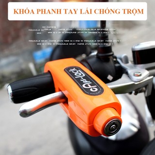 Khóa tay thắng xe máy chống trộm COACE Khóa tay phanh tay ga xe máy capslock chống trộm thông minh tiện lợi