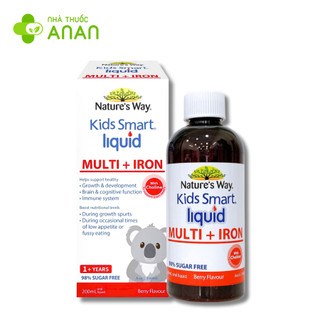 Sắt nước Nature's Ways và 12 loại Vitamin 1Y+ - Multi Iron - 200ml