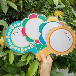 Thẻ cầm tay ghi đáp án 1 mặt ép plastic bền đẹp, nhiều mẫu mới