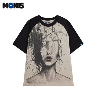 Áo thun unisex raglan oversize eyeless 100% cotton - chính hãng 2024