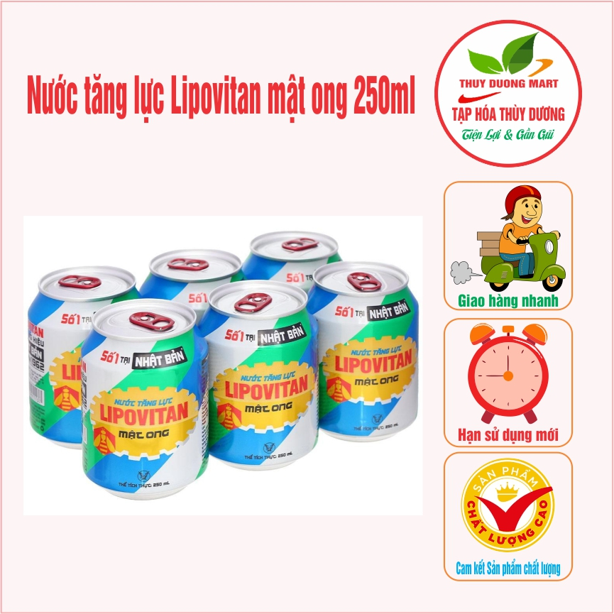 Lốc 6 lon lipovitan 250ml